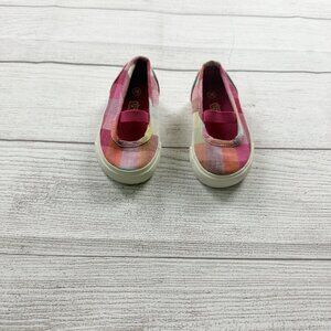 Totes Toddler Girls Shoes Pink Plaid Slip On Mary Jane Sneakers 3